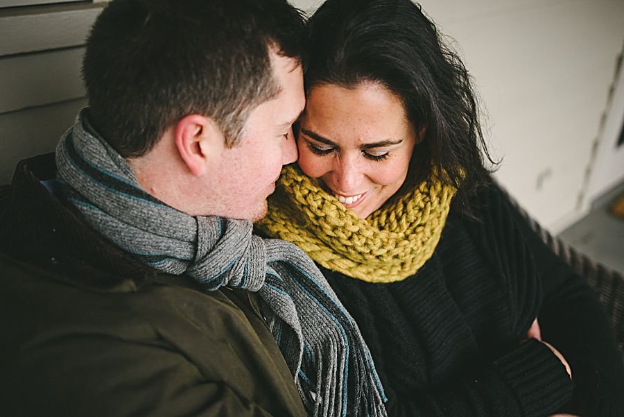 Winter engagement session