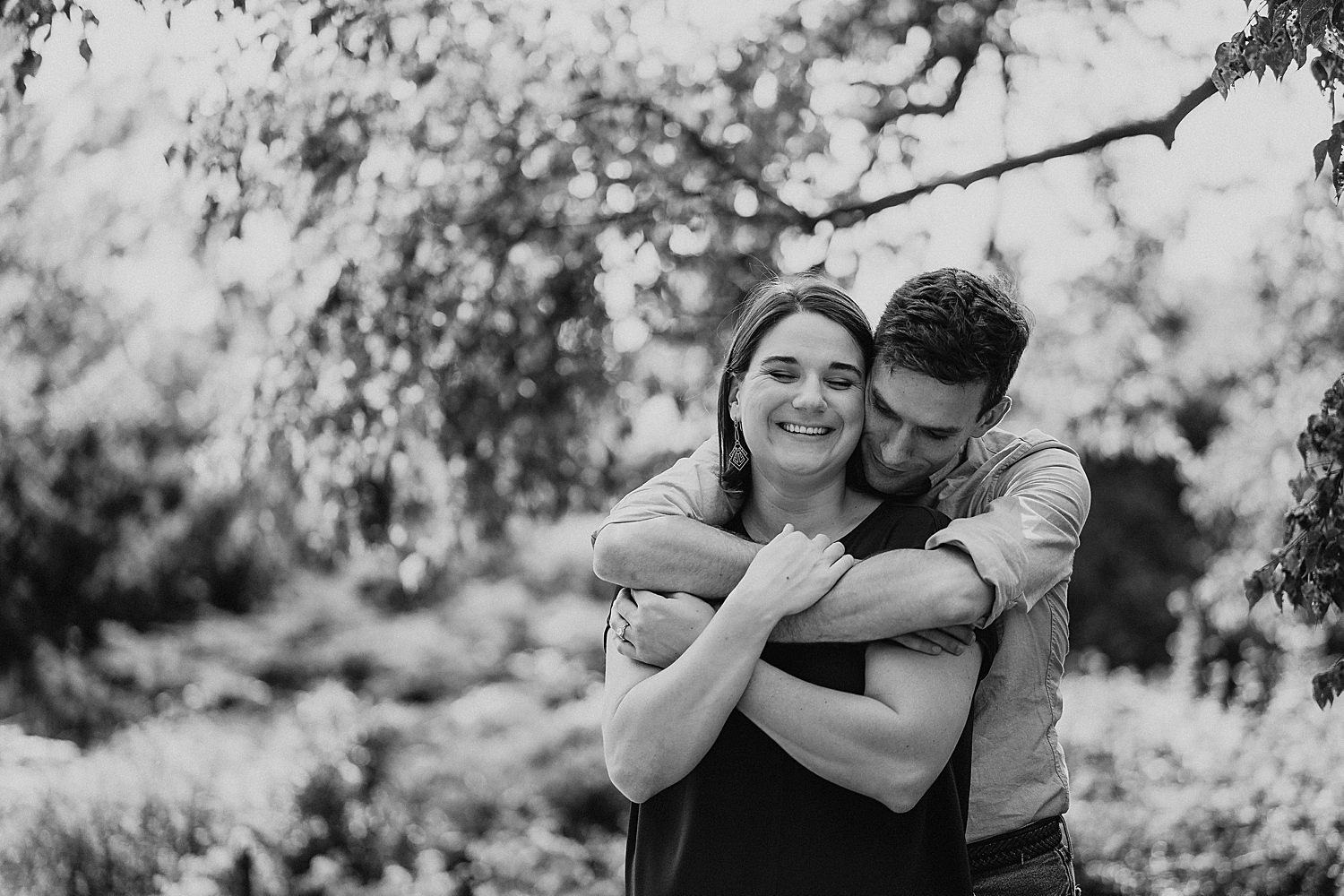 nyc engagement session at ft. tryon park
