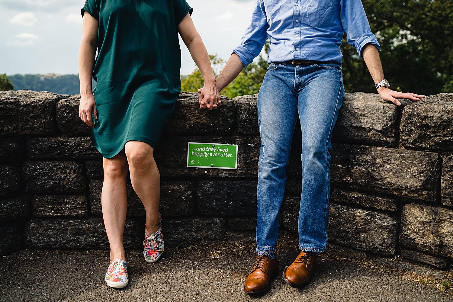 nyc engagement session at ft. tryon park